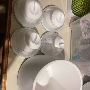 LIKE NEW Nanobebe bottles and warming bowl ‼️‼️